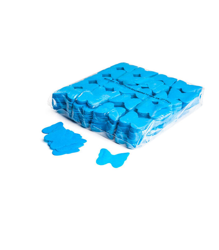 TCM FX - Lassú esésű Konfetti Pillangó Ø 55mm - Világoskék - 1 kg